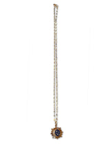 lapis moon and star pendant on 14kt gold chain