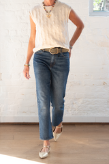 tulip vest - cream