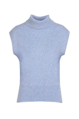 aaron sweater vest - slate blue