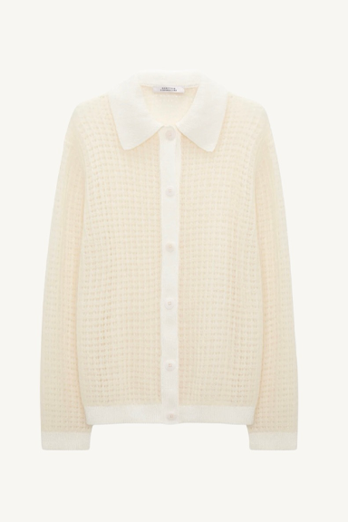airy softness cardigan - pearl
