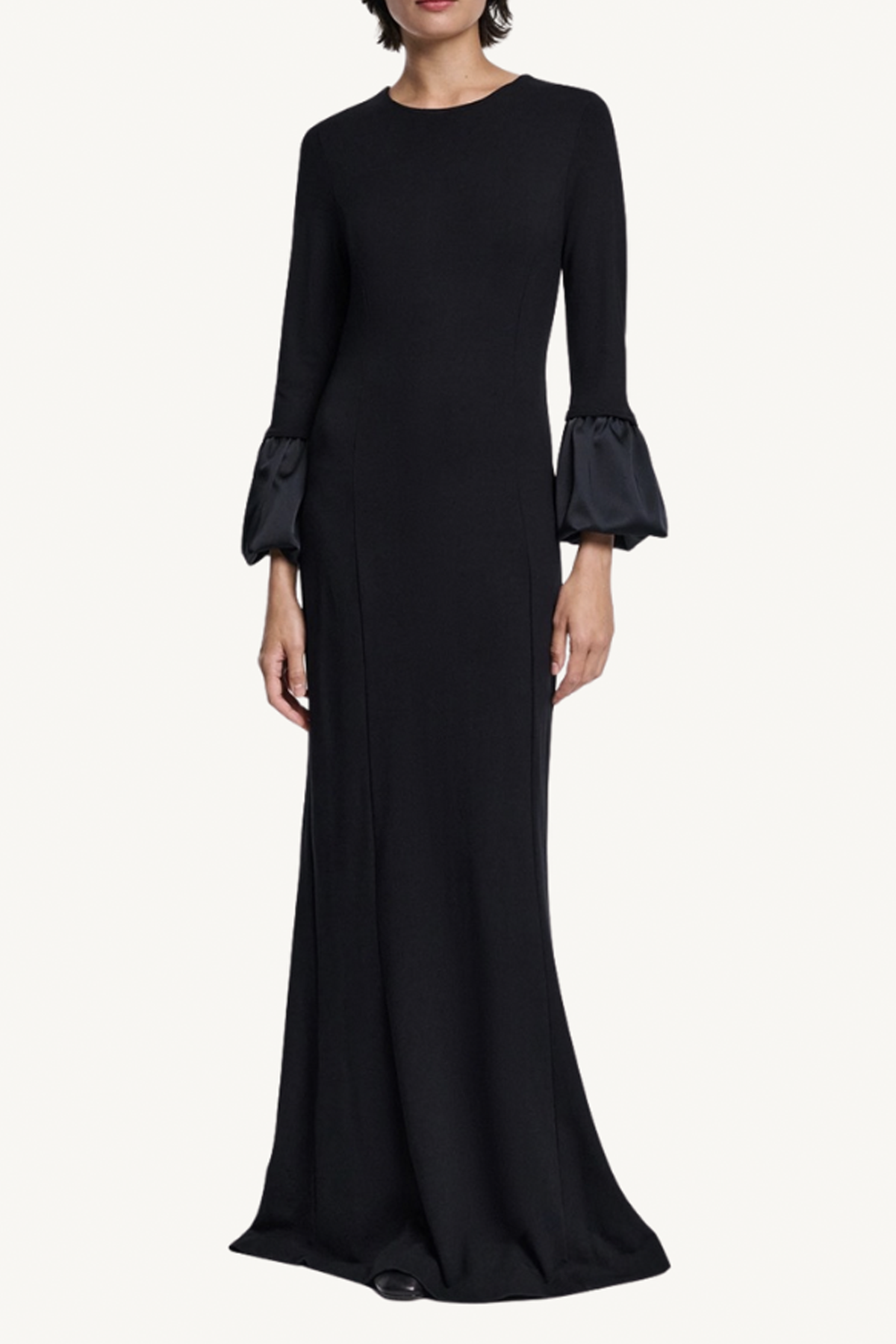 cloudy allure dress - pure black