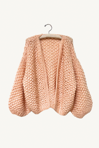 alpaca pearl pattern bomber - apricot