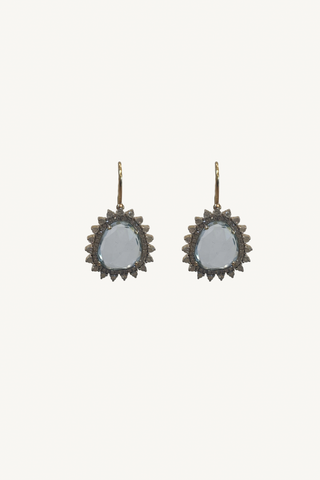 blue topaz drop earrings