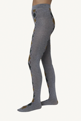 kristina argyle tights - grey