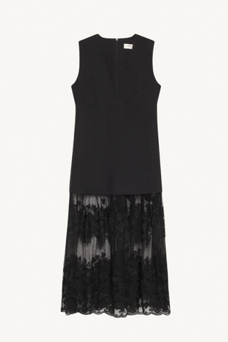 arielle midi dress - black