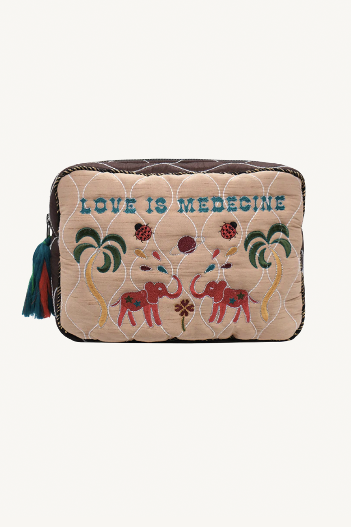 baby love is medecine pouch - baby pink/raspberry