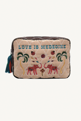 baby love is medecine pouch - baby pink/raspberry