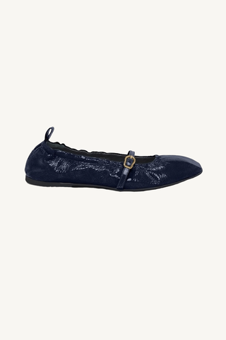 modern ease ballerina - blue night patent