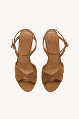 bee wedge - suede russet