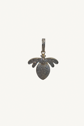 pave diamond bee pendant