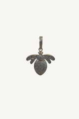 pave diamond bee pendant