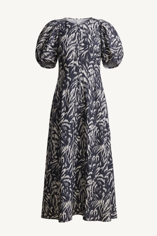bettina maxi dress - abstract animal midnight