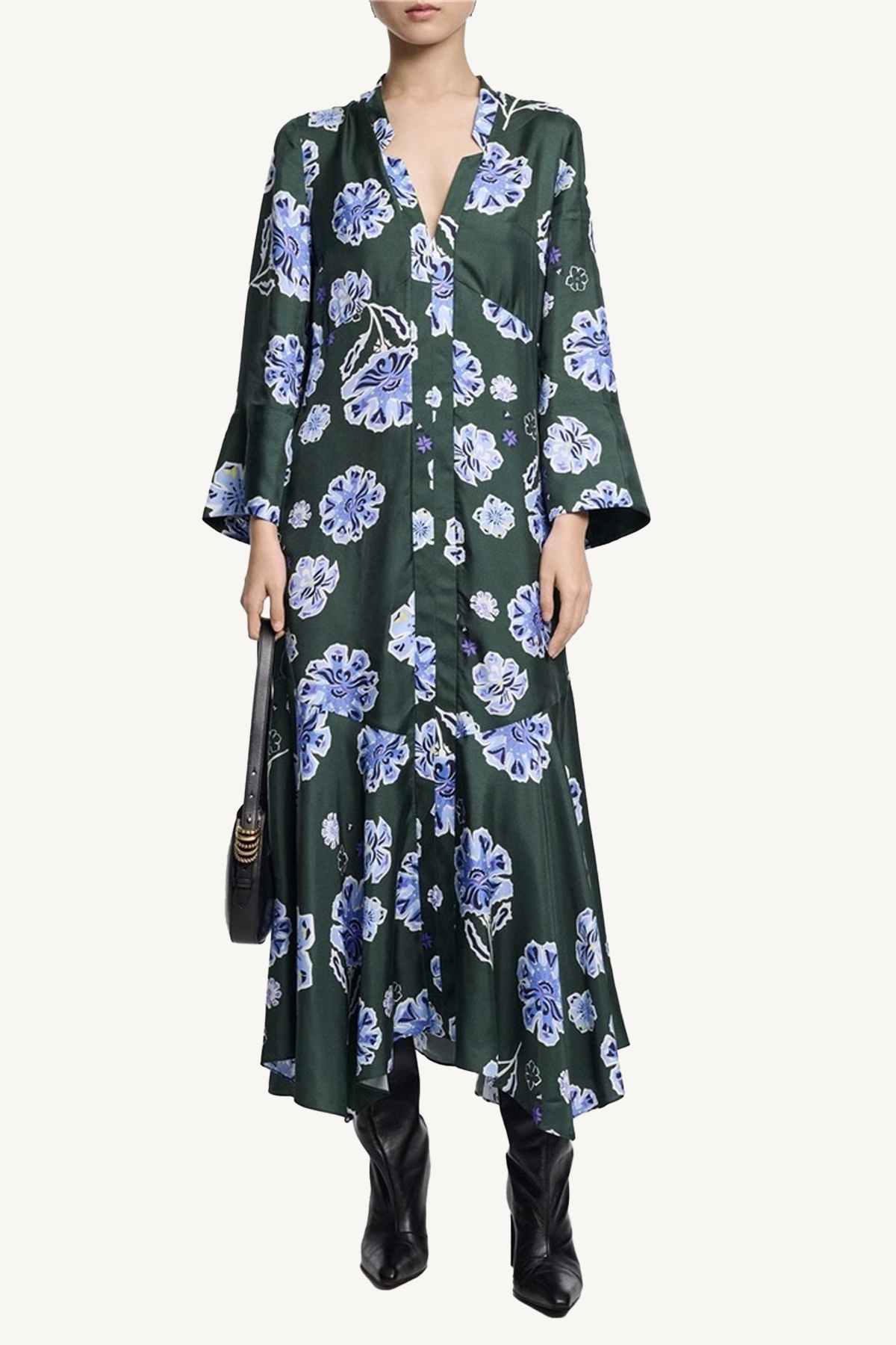 big garden dress - big garden green