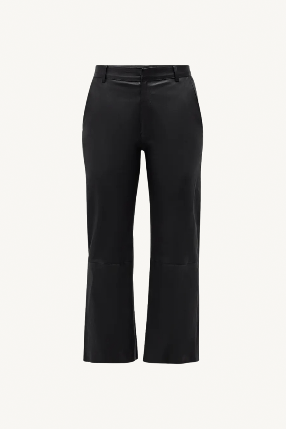 cropped baggy trousers - black