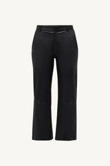 cropped baggy trousers - black