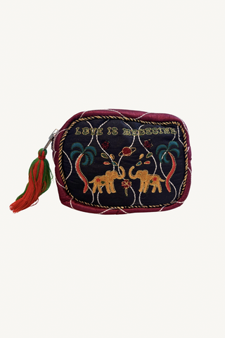 baby love is medecine pouch - black/white