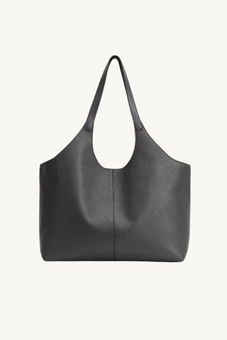 cabas supple xl - grain black