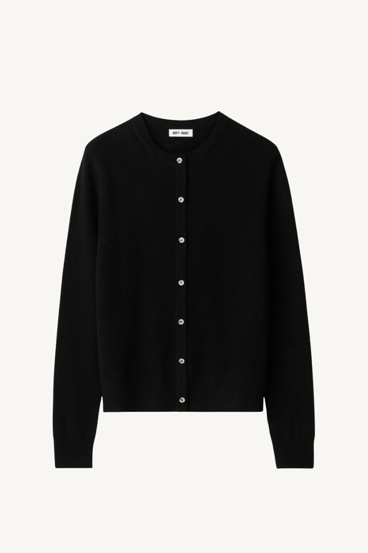 long sleeve cardigan - black