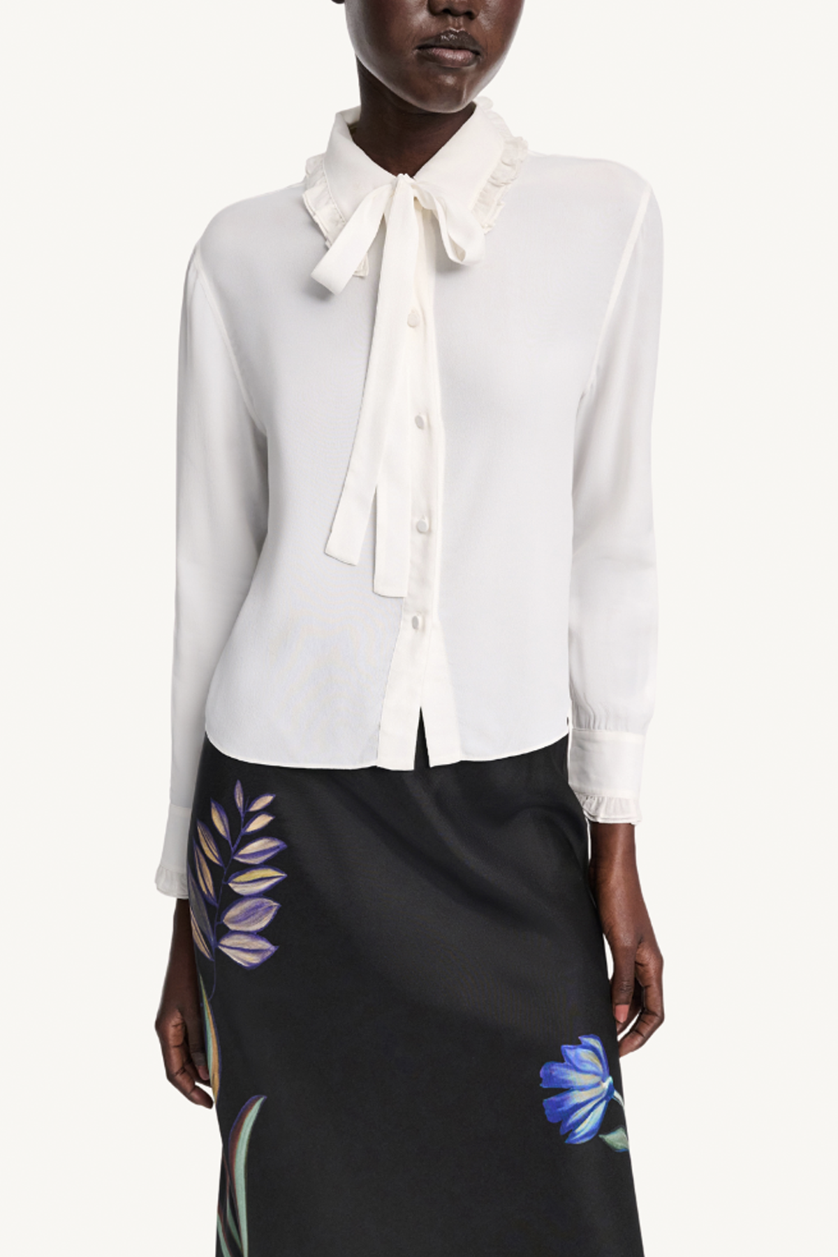 soft vibes blouse - camelia white
