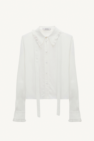 soft vibes blouse - camelia white