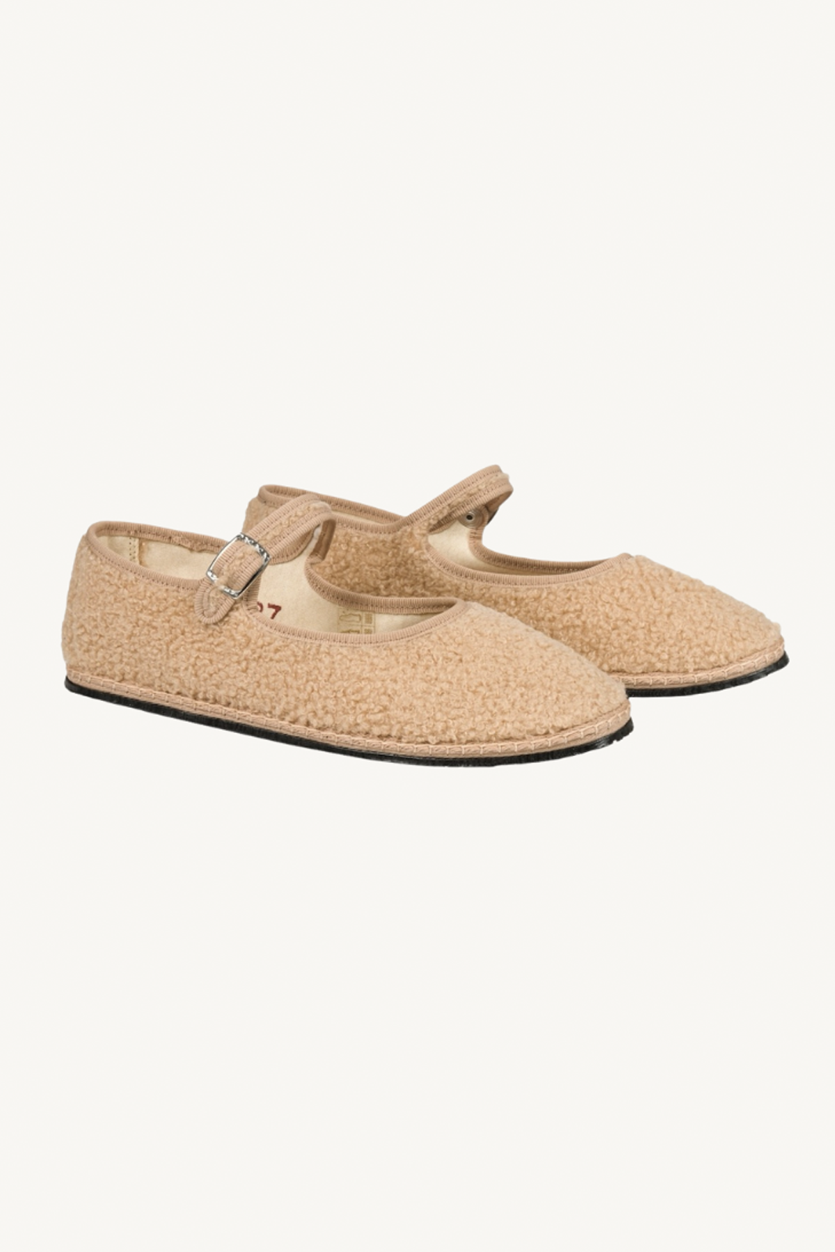 mary jane boucle - beige