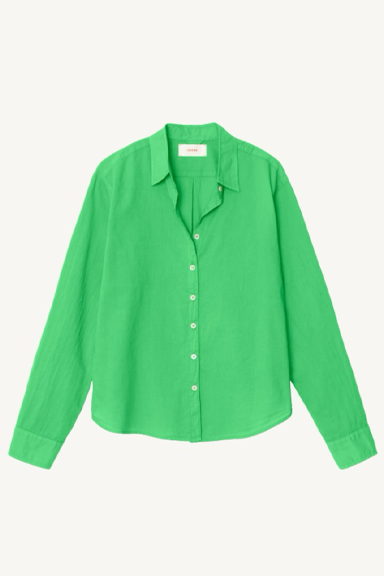 bowie shirt - green leaf