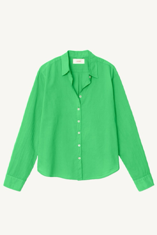 bowie shirt - green leaf