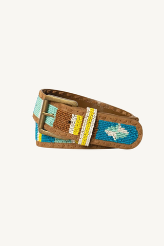 brixton belt -turquoise sunset