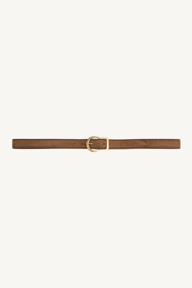 suede sensation belt - buckwheat 2 cm