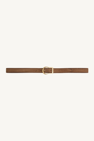 suede sensation belt - buckwheat 2 cm