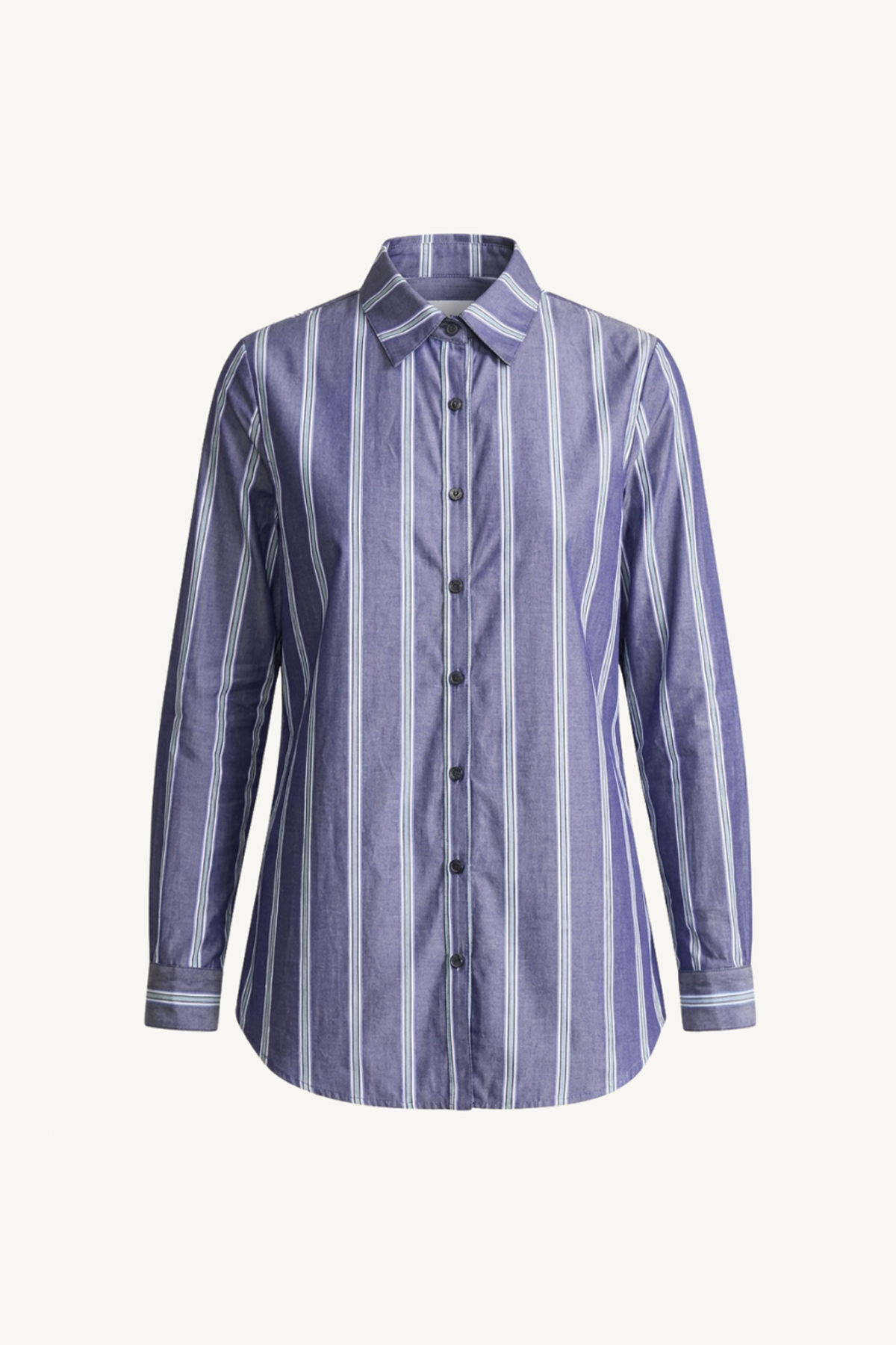 sodi wrap button up - indigo stripe