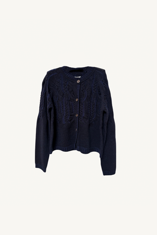 karlotta cardigan - black/navy
