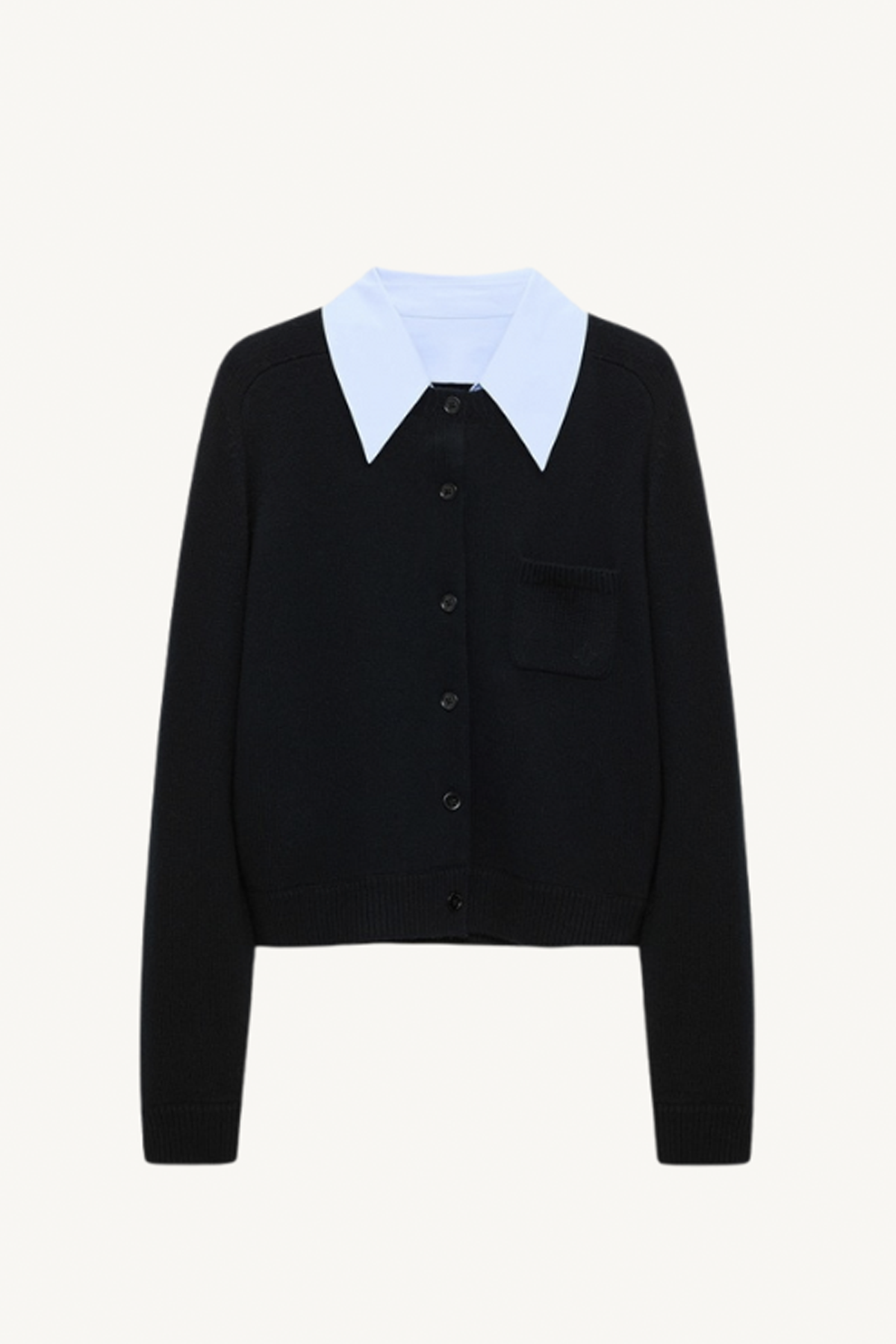 elegant statements cardigan - pure black