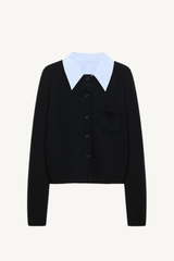 elegant statements cardigan - pure black