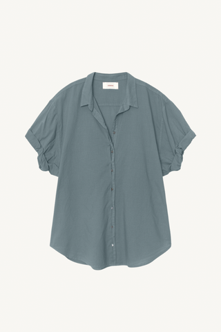 channing shirt - steely blue