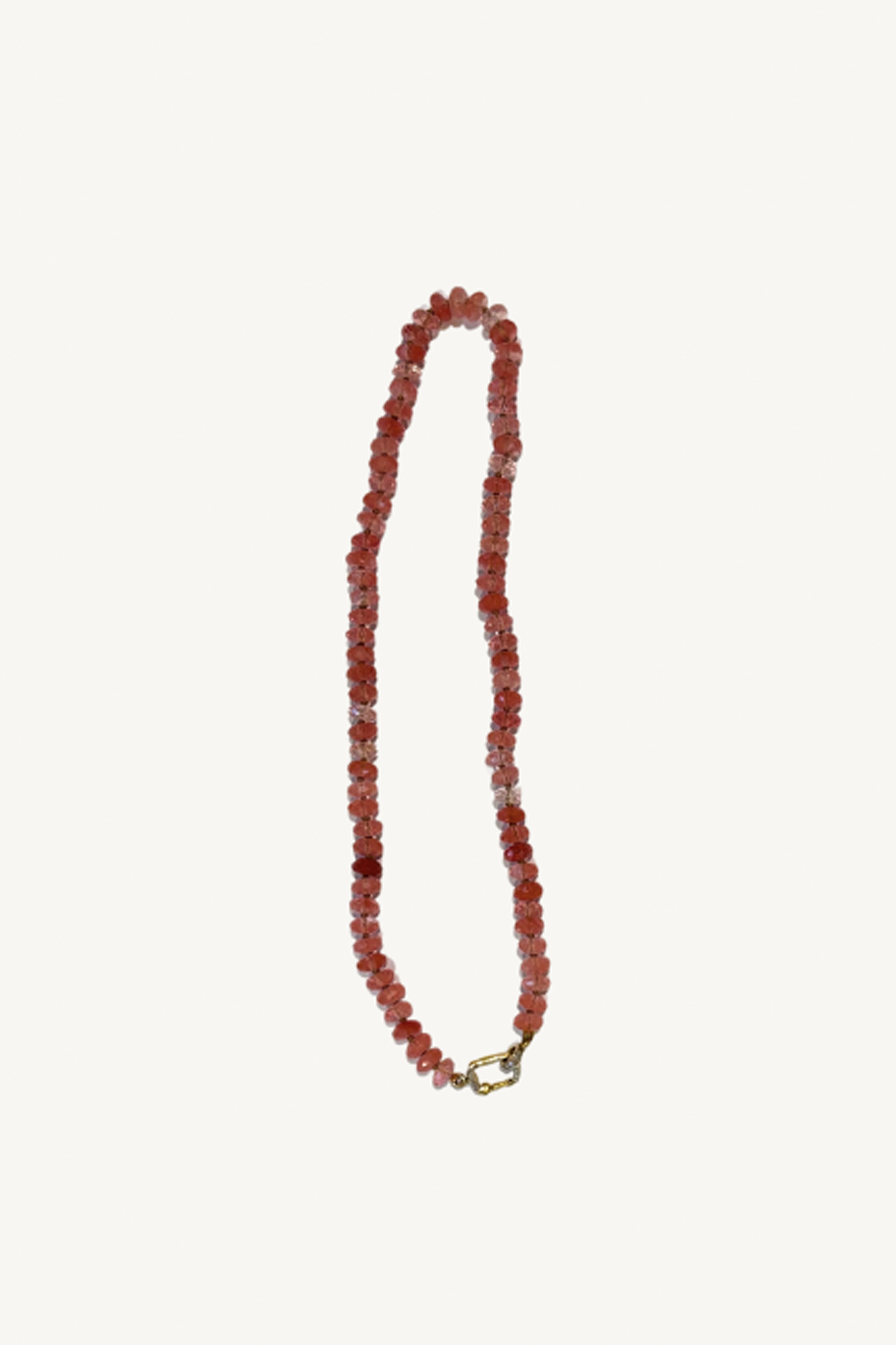 cherry quartz necklace