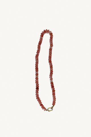 cherry quartz necklace