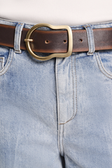 vintage essence belt - choco black