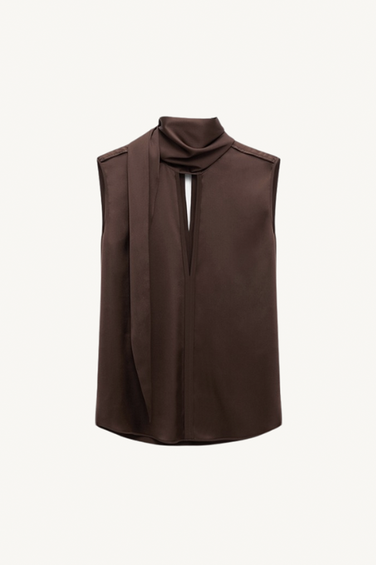 sense of shine blouse - chocolate