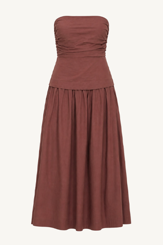 clara dress - adobe brown