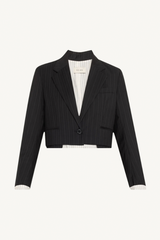 the cocktail blazer - black stripe