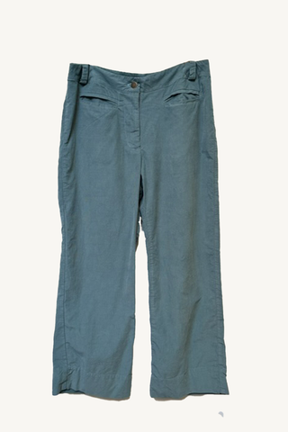 corduroy trousers - sea