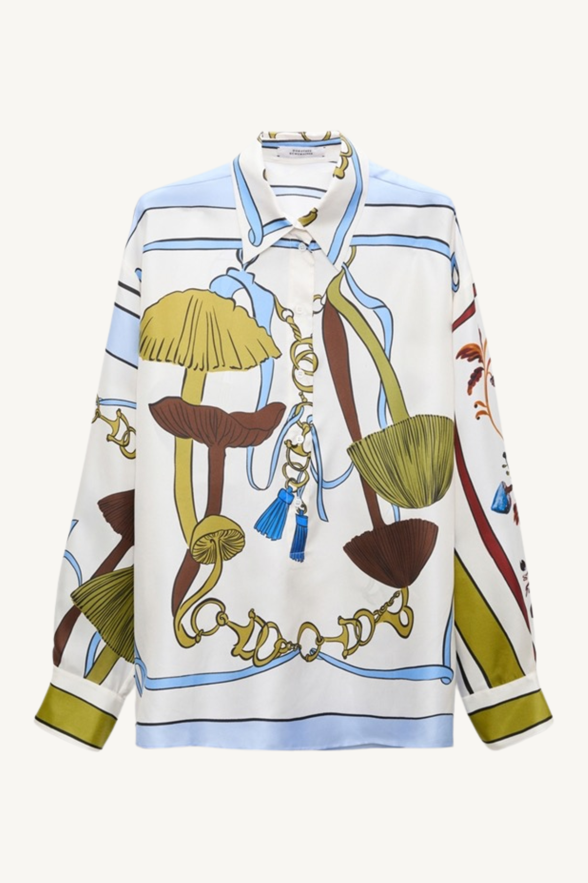 cosmic funghi blouse - blue ribbon