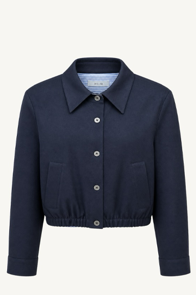 court jacket - navy multi