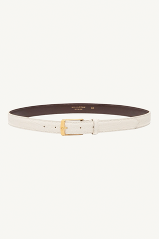 dana belt - ivory with gold buckle