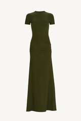 cristal dress - hunter green