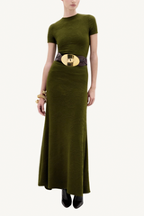 cristal dress - hunter green