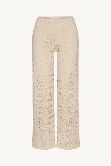 crochet pant - cream