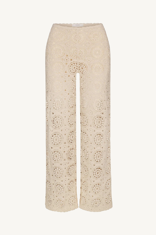 crochet pant - cream