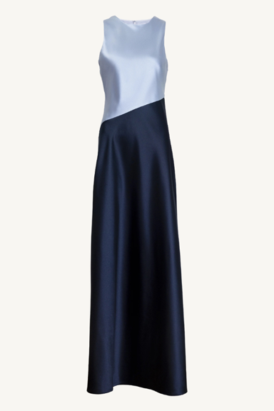 dasha dress - powder blue anthracite